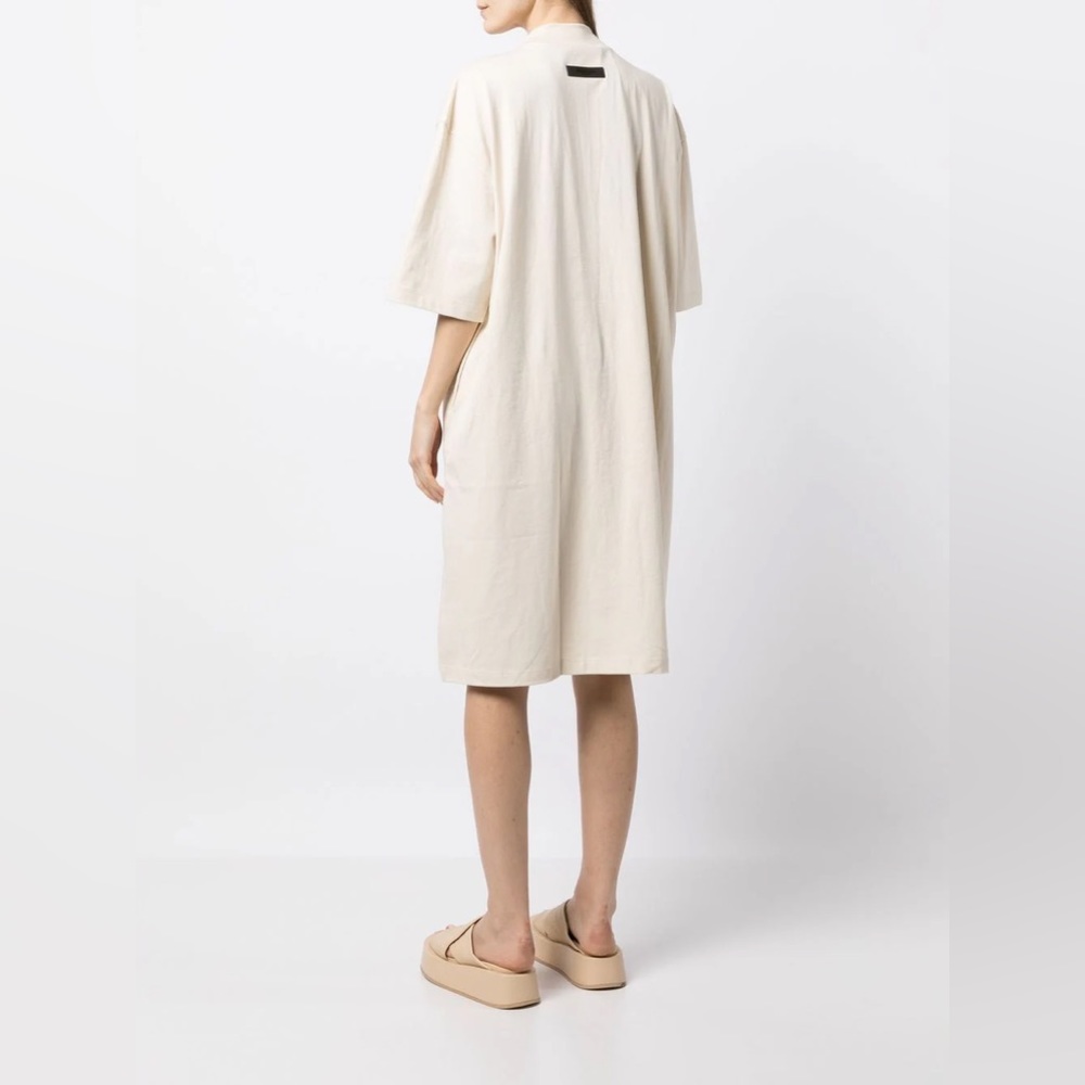 Fear of God ESSENTIALS WOMENS TEE DRESS, S, Egg Shell